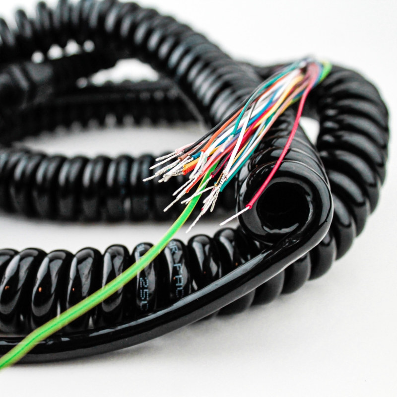 Cable retractil helicoidal para Handle MPG